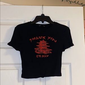 “Thank You Enjoy” Crop top